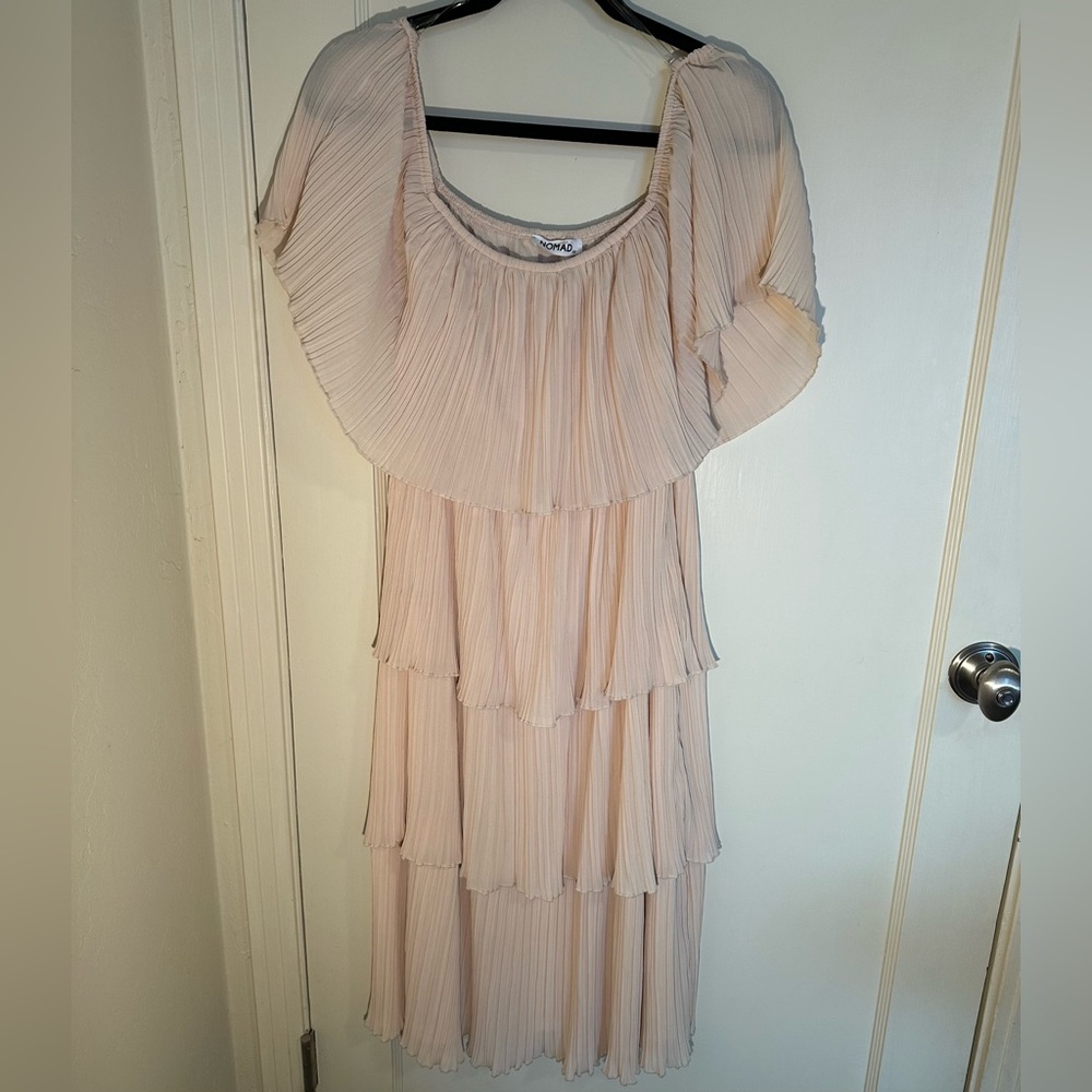 Light Pink NWT Nomad Tiered Dress